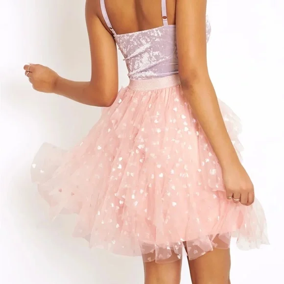 Blackmilk “RAINBOW HEARTS TUTU” Size Large L NWT